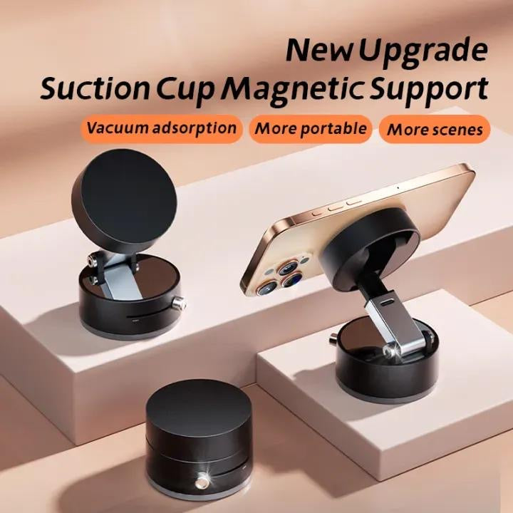 360 Degree Magnetic Phone Holder-Black ABS