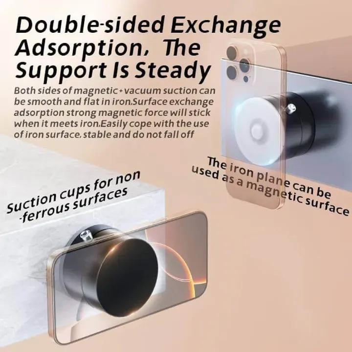 360 Degree Magnetic Phone Holder-Black ABS