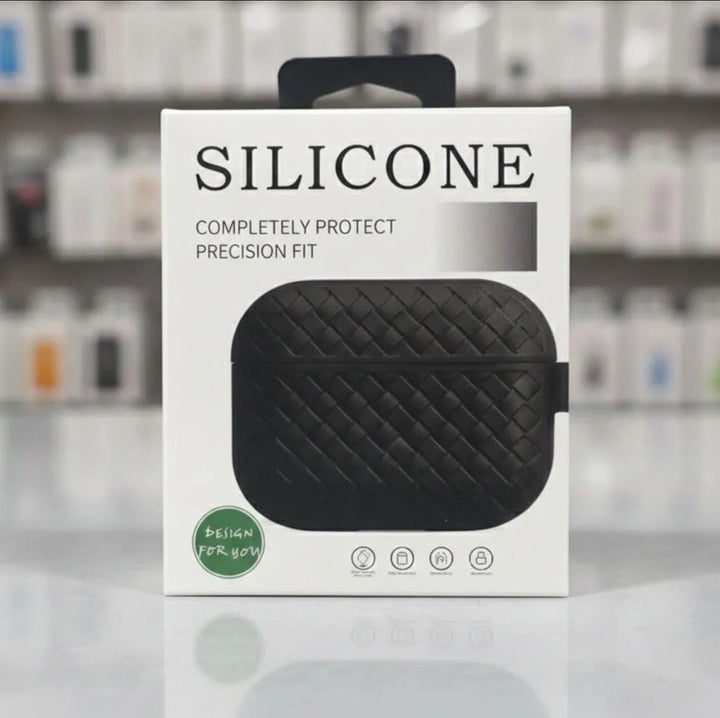 Silicon Airpods Case- Black and Blue