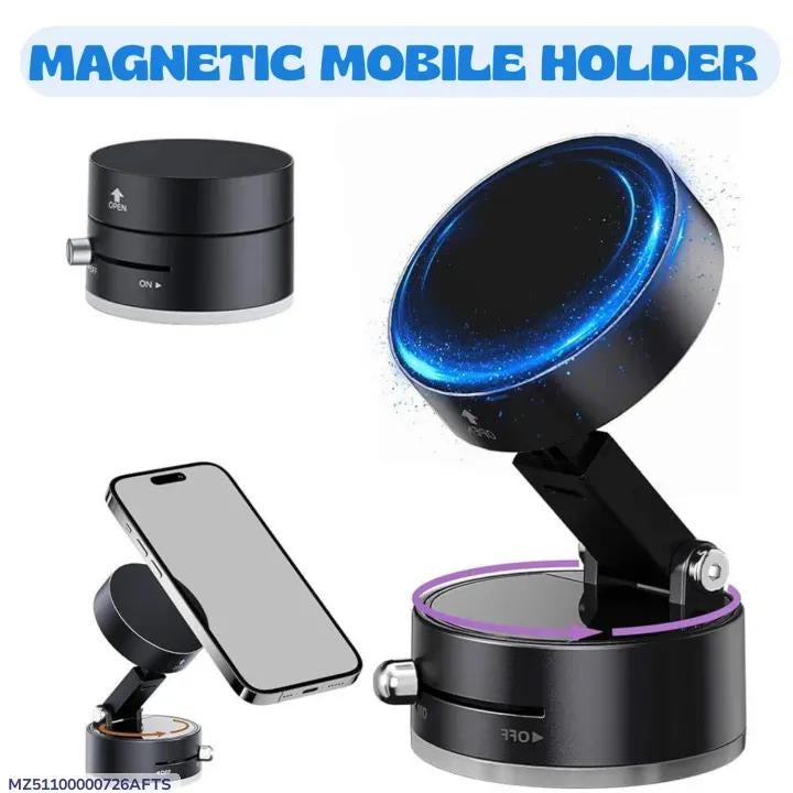 360 Degree Magnetic Phone Holder-Black ABS