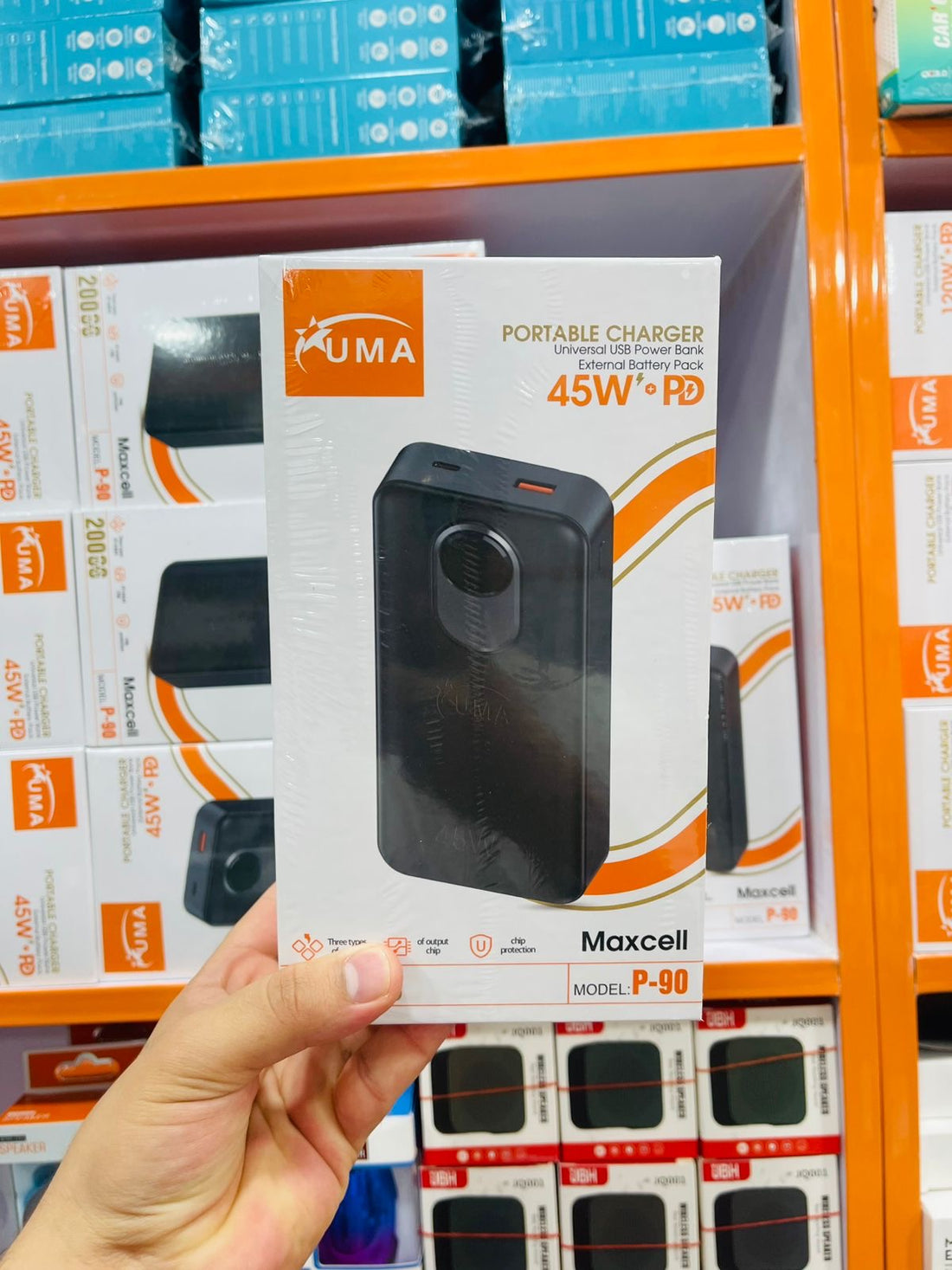 UMA MaxCell P-90 45W PD Fast Charge Power Bank-20000mAh