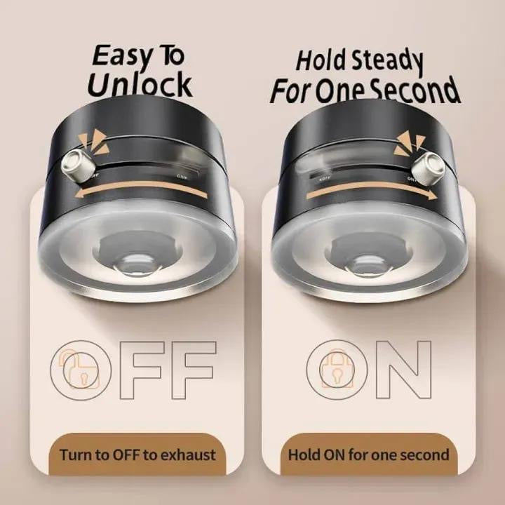 360 Degree Magnetic Phone Holder-Black ABS