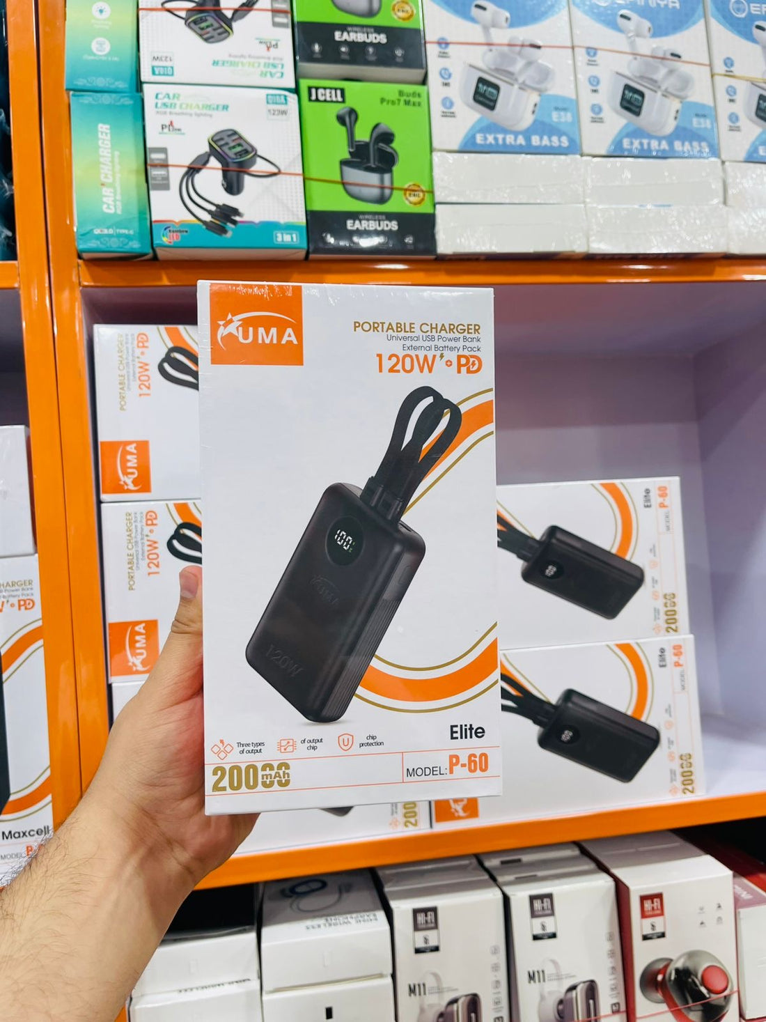 UMA Elite P-60 120W Super Fast Charging Power Bank-20000mAh