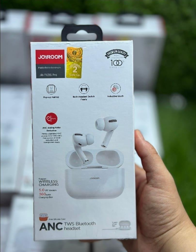 JoyRoom TWS Earbuds with ANC and Long Lasting Battery.